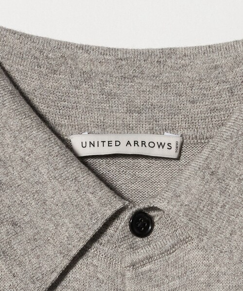 UNITED ARROWS（ユナイテッドアローズ）の「ピマコットン アルパカ ポロカラー カーディガン（カーディガン/ボレロ・メンズ・ライトグレー/ターコイズブルー系・XL/L/M/S）」の19枚目の写真