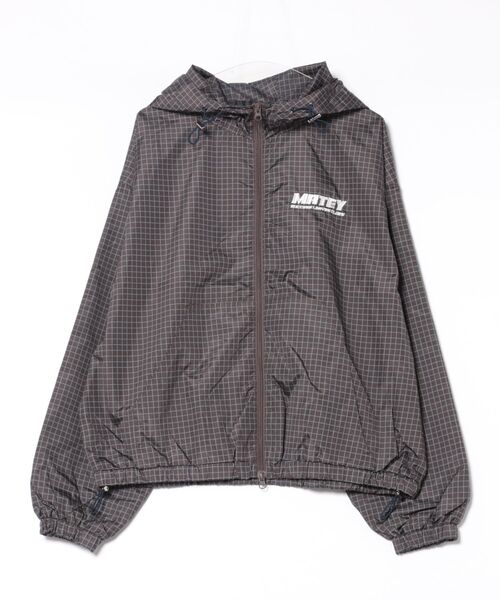 8(eight)(エイト)の「チェックフードブルゾン(ブルゾン・メンズ・ブラック/ネイビー/ブラウン/レッド・MEDIUM/LARGE)」の2枚目の写真