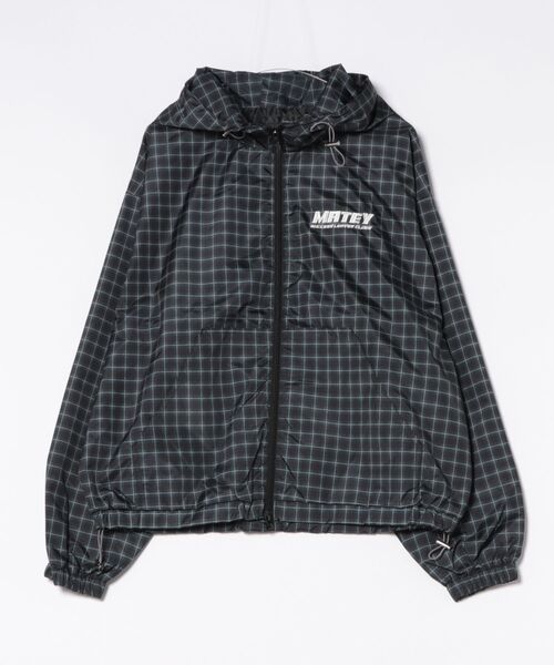 8(eight)(エイト)の「チェックフードブルゾン(ブルゾン・メンズ・ブラック/ネイビー/ブラウン/レッド・MEDIUM/LARGE)」の1枚目の写真