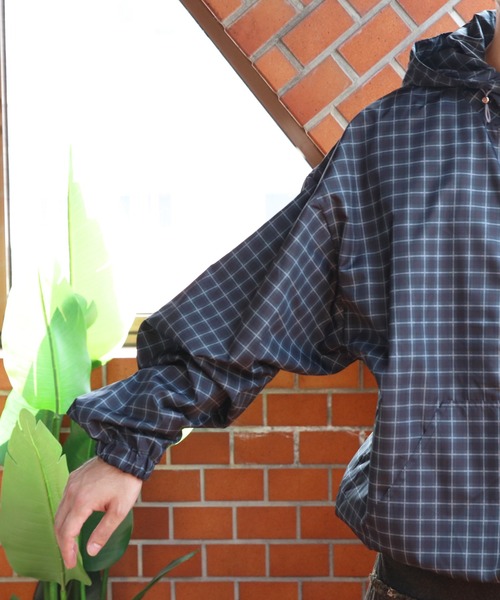 8(eight)(エイト)の「チェックフードブルゾン(ブルゾン・メンズ・ブラック/ネイビー/ブラウン/レッド・MEDIUM/LARGE)」の10枚目の写真