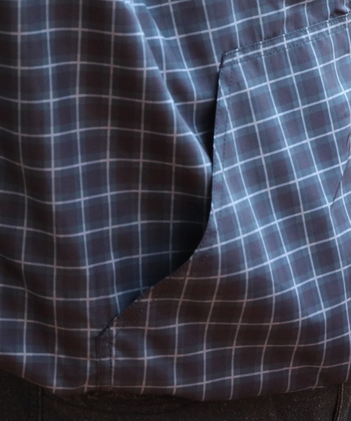 8(eight)(エイト)の「チェックフードブルゾン(ブルゾン・メンズ・ブラック/ネイビー/ブラウン/レッド・MEDIUM/LARGE)」の8枚目の写真