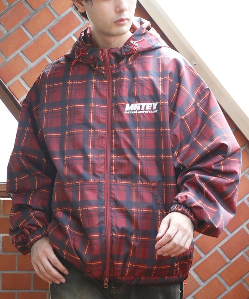 8(eight)(エイト)の「チェックフードブルゾン(ブルゾン・メンズ・ブラック/ネイビー/ブラウン/レッド・MEDIUM/LARGE)」の22枚目の写真