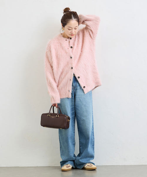 JOURNAL STANDARD（ジャーナルスタンダード）の「《WEB限定追加》シャギーカーディガン（カーディガン/ボレロ・レディース・ピンク/ブラック/チャコールグレー・FREE）」の21枚目の写真