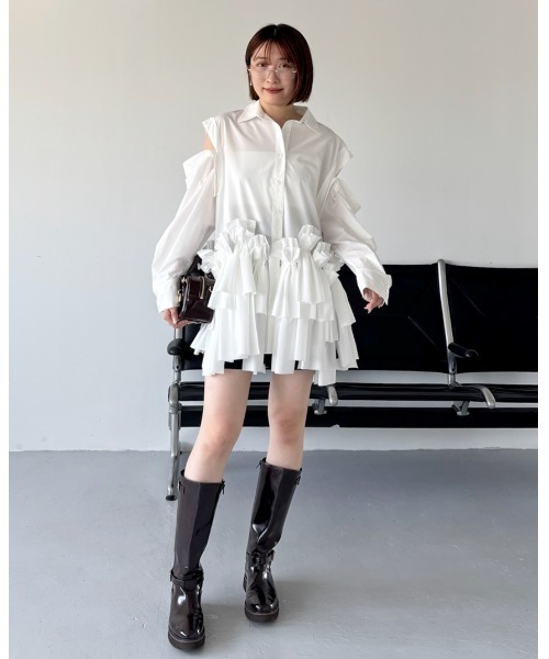 リボンシャツ（ワンピース）｜SNIDEL（スナイデル）のファッション通販