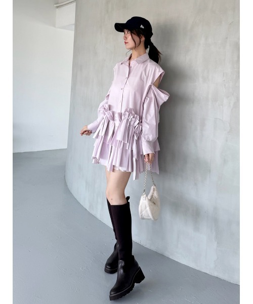 リボンシャツ（ワンピース）｜SNIDEL（スナイデル）のファッション通販