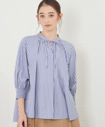 AMACA アマカ　ギャザーブラウス　グリーン　サイズ38 AMACA アマカ ギャザーブラウス グリーン サイズ38 トップス