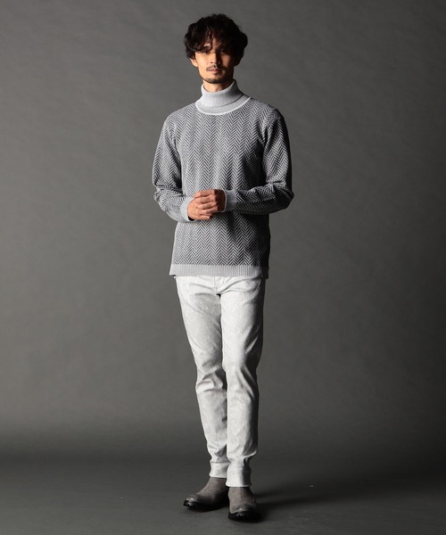 NICOLE CLUB FOR MEN(ニコルクラブフォーメン)の「ムラ箔プリント ガムストレッチパンツ(その他パンツ・メンズ・ダークカーキ/ブラック/ダークブラウン/ライトグレー・LARGE/X-LARGE/MEDIUM/SMALL)」の6枚目の写真
