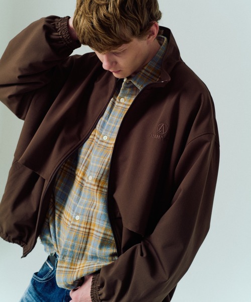 ADAM PATEK(アダムパテック)の「【ADAMPATEK/アダムパテック】stand collar blouson スタンドカラーブルゾン(ブルゾン・メンズ・ダークグレー/ブラウン/ブラック・1/2)」の3枚目の写真