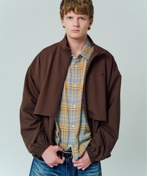 ADAM PATEK(アダムパテック)の「【ADAMPATEK/アダムパテック】stand collar blouson スタンドカラーブルゾン(ブルゾン・メンズ・ダークグレー/ブラウン/ブラック・1/2)」の21枚目の写真