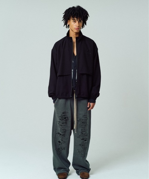 ADAM PATEK(アダムパテック)の「【ADAMPATEK/アダムパテック】stand collar blouson スタンドカラーブルゾン(ブルゾン・メンズ・ダークグレー/ブラウン/ブラック・1/2)」の14枚目の写真