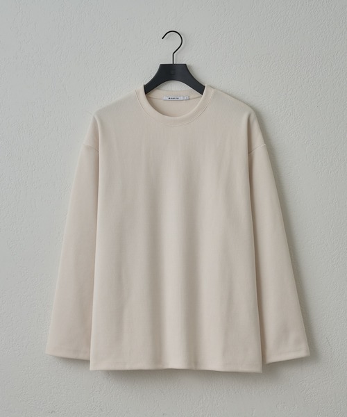 COLONY 2139(コロニートゥーワンスリーナイン)の「カットモールプルオーバー(Tシャツ/カットソー・メンズ・ホワイト/ブラック/グレイッシュベージュ・LARGE/MEDIUM)」の2枚目の写真