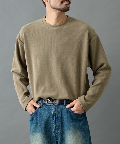 COLONY 2139(コロニートゥーワンスリーナイン)の「カットモールプルオーバー(Tシャツ/カットソー・メンズ・ホワイト/ブラック/グレイッシュベージュ・LARGE/MEDIUM)」の3枚目の写真