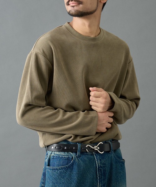 COLONY 2139(コロニートゥーワンスリーナイン)の「カットモールプルオーバー(Tシャツ/カットソー・メンズ・ホワイト/ブラック/グレイッシュベージュ・LARGE/MEDIUM)」の19枚目の写真