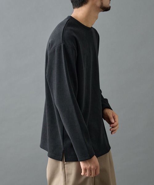 COLONY 2139(コロニートゥーワンスリーナイン)の「カットモールプルオーバー(Tシャツ/カットソー・メンズ・ホワイト/ブラック/グレイッシュベージュ・LARGE/MEDIUM)」の18枚目の写真