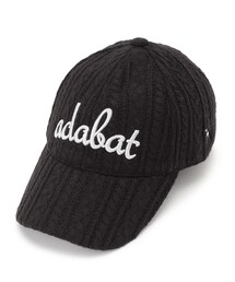 adabat（アダバット）の「ケーブルニットロゴキャップ（キャップ）」
