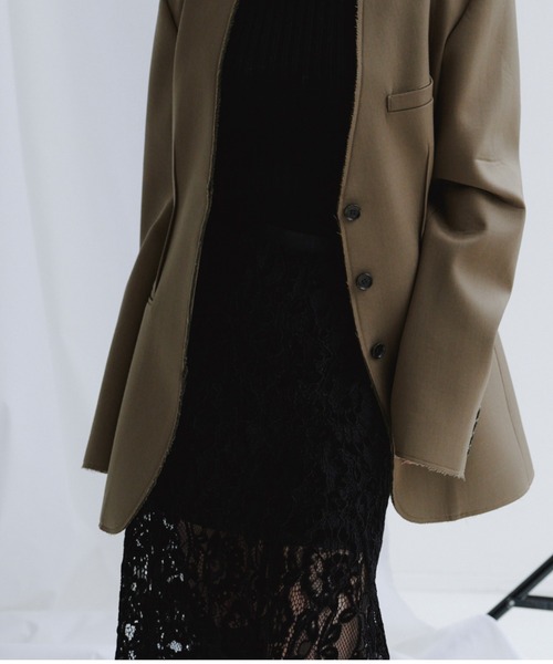 anuans（アニュアンス）の「ベロアレースナロースカート（スカート・レディース・ホワイト/イエロー系その他/ブラック・MEDIUM/SMALL）」の14枚目の写真