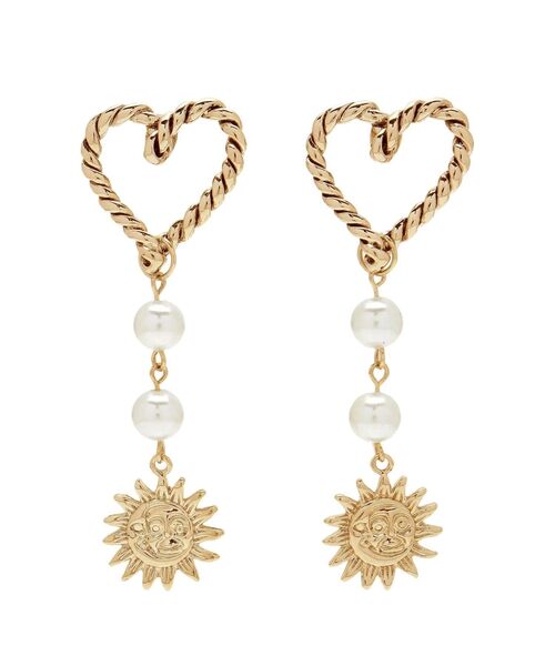 EVRIS（エヴリス）の「SUNNY MOTIF HEART CATCH ピアス（ピアス（両耳用）・レディース・ゴールド/シルバー・FREE）」の2枚目の写真