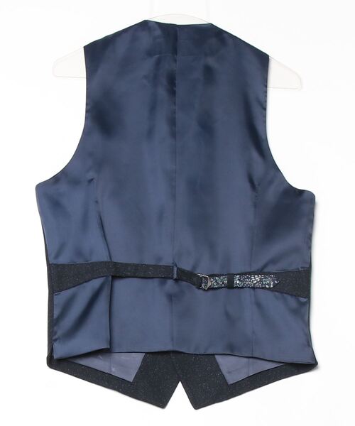 シルクネップ ホームスパンベスト グレー/ブラウン/ネイビー（スーツ