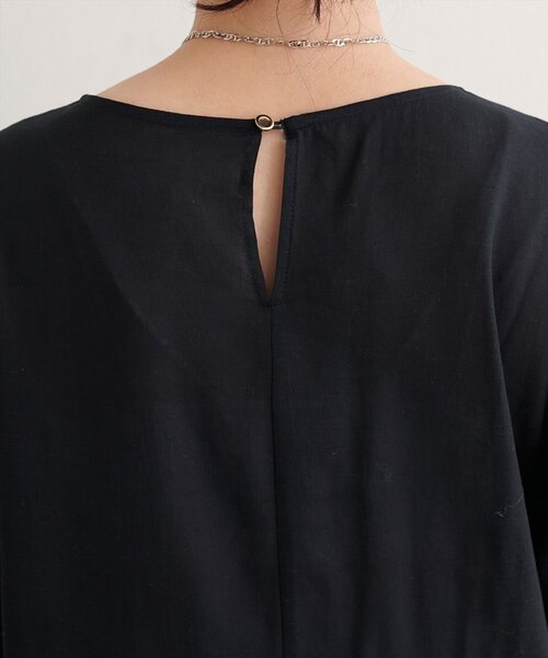 natural couture(ナチュラルクチュール)の「【WEB限定】麻レーヨンタック袖ブラウス(シャツ/ブラウス・レディース・オレンジ/その他1/アイボリー/サックスブルー/ブラック・FREE)」の15枚目の写真