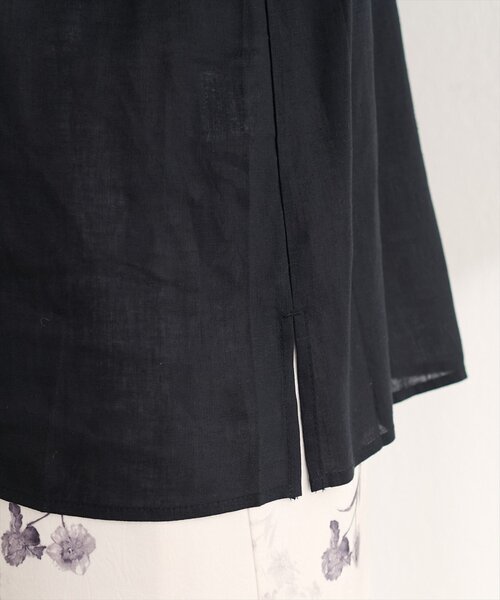 natural couture(ナチュラルクチュール)の「【WEB限定】麻レーヨンタック袖ブラウス(シャツ/ブラウス・レディース・オレンジ/その他1/アイボリー/サックスブルー/ブラック・FREE)」の17枚目の写真