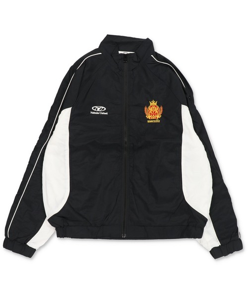 SPINNS（スピンズ）の「【セットアップ対応】短丈ナイロンジャケット/エンブレム刺繍ロゴ/配色切替（ブルゾン・メンズ・ホワイト/ブラック/ネイビー/グリーン/ワイン・ONESIZE）」の20枚目の写真