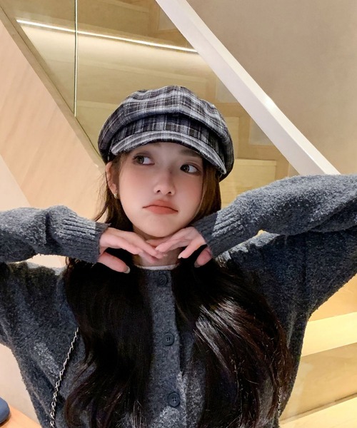 Chiina / チェック柄キャスケット帽（キャスケット）｜Chiina（チーナ