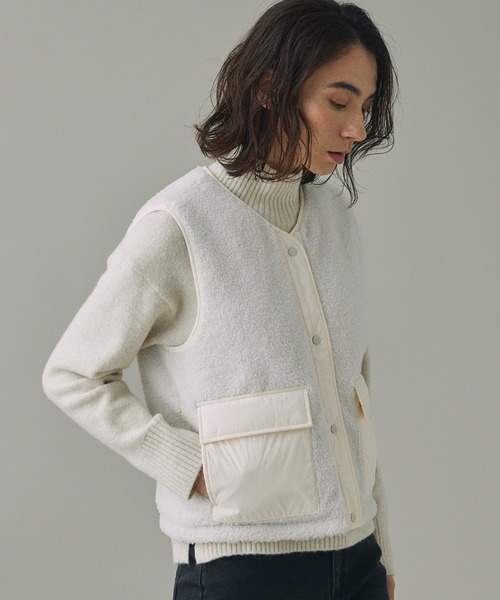 ⭐️新品未使用⭐️AIGLE リバーシブル インサレーション キルティングボアベスト セール】Dupont Sorona中綿 撥水 リバーシブル インサレーション
