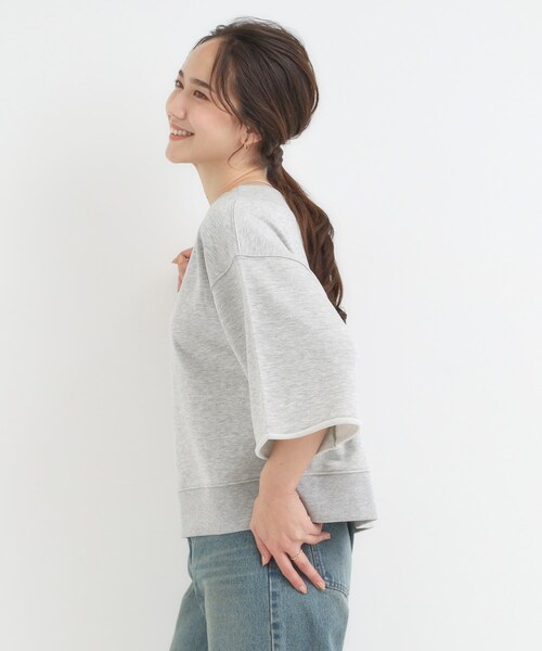 Cutie Blonde(キューティーブロンド)の「【2点セット】ハーフスリーブミニ裏毛プルオーバー&レースタンクトップSET(その他トップス・レディース・ライトグレー/ダークブラウン/チャコールグレー・00)」の21枚目の写真