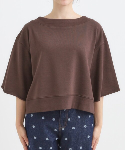 Cutie Blonde(キューティーブロンド)の「【2点セット】ハーフスリーブミニ裏毛プルオーバー&レースタンクトップSET(その他トップス・レディース・ライトグレー/ダークブラウン/チャコールグレー・00)」の6枚目の写真