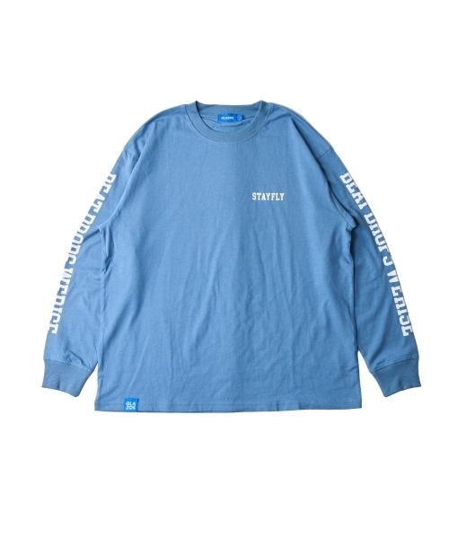 GLAZOS（グラソス）の「袖ロゴプリント長袖Tシャツ（Tシャツ/カットソー・キッズ・ブルー/ブラック/ホワイト・180cm/160cm/170cm/150cm）」の3枚目の写真