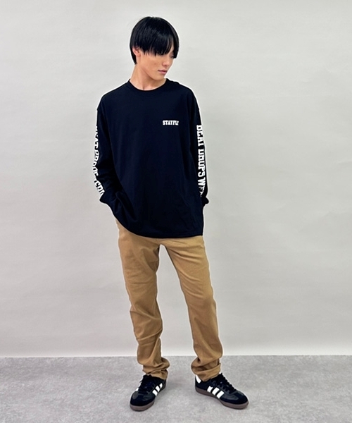 GLAZOS（グラソス）の「袖ロゴプリント長袖Tシャツ（Tシャツ/カットソー・キッズ・ブルー/ブラック/ホワイト・180cm/160cm/170cm/150cm）」の15枚目の写真