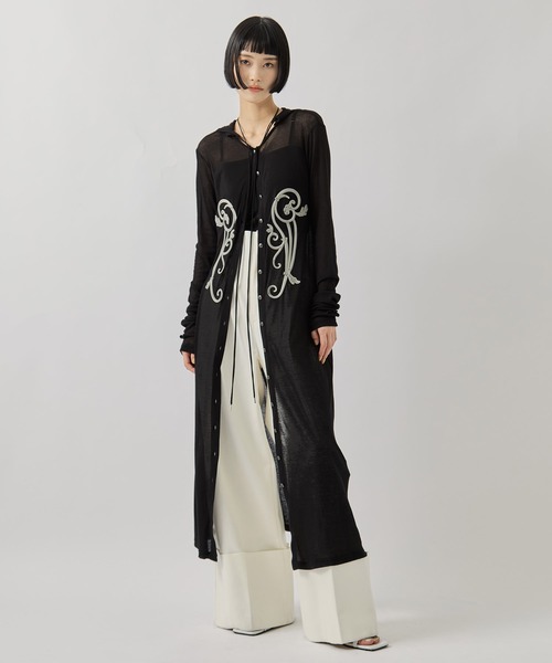 tanakadaisuke(タナカダイスケ)の「【tanakadaisuke/タナカダイスケ】《STUDIOUS別注》iron embroidery cotton sheer one-piece/エンブロイダリーコットンシアーワンピース(ワンピース・レディース・ブラック/グレー・FREE)」の11枚目の写真