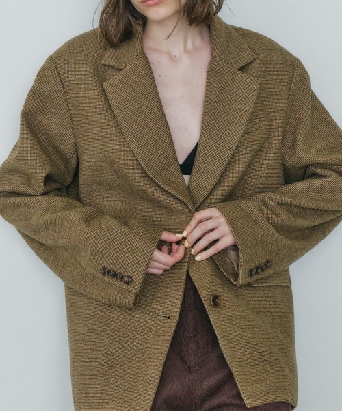 ウール混テーラードジャケット（テーラードジャケット）｜feepur