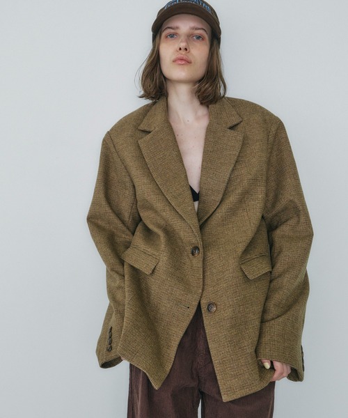 feepur ウール混テーラードジャケット ウール混テーラードジャケット（テーラードジャケット）｜feepur