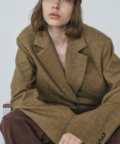 ウール混テーラードジャケット（テーラードジャケット）｜feepur