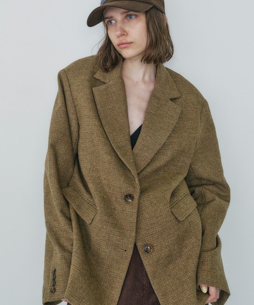 feepur ウール混テーラードジャケット ウール混テーラードジャケット（テーラードジャケット）｜feepur