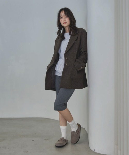 ウール混テーラードジャケット（テーラードジャケット）｜feepur