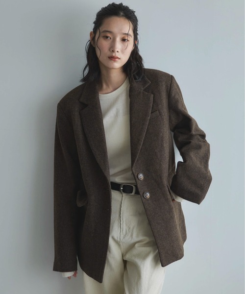 feepur ウール混テーラードジャケット feepur（フェピュール）の「ウール混テーラードジャケット（テーラード