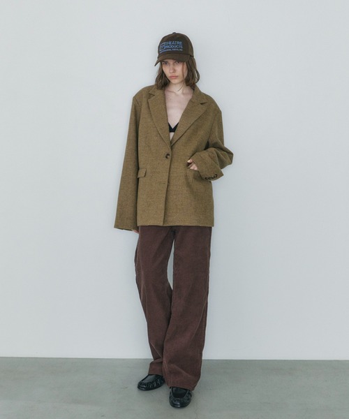 ウール混テーラードジャケット（テーラードジャケット）｜feepur