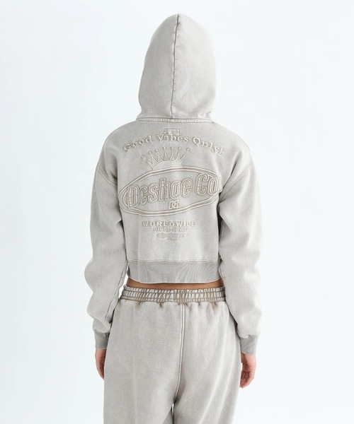 25 WS HIDDEN SHORT Z/DCジップアップショート丈パーカー・フーディー