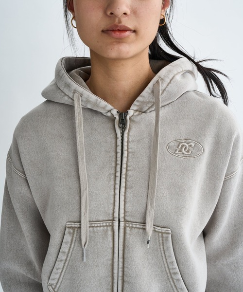 25 WS HIDDEN SHORT Z/DCジップアップショート丈パーカー・フーディー