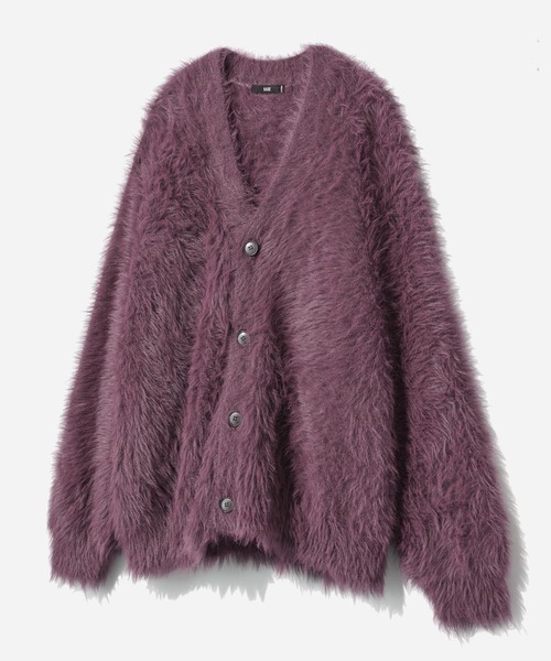 HARE(ハレ)の「ロングシャギーカーディガン(HARE)(カーディガン/ボレロ・メンズ・ブルー/ブラック/パープル/グレー/レッド・SMALL/MEDIUM)」の5枚目の写真