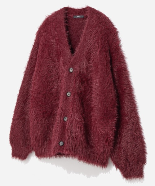 HARE(ハレ)の「ロングシャギーカーディガン(HARE)(カーディガン/ボレロ・メンズ・ブルー/ブラック/パープル/グレー/レッド・SMALL/MEDIUM)」の1枚目の写真