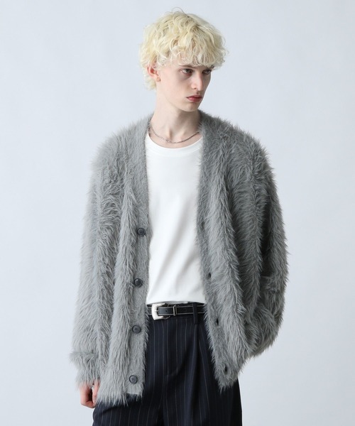 HARE 新品 アソートガラシャギーカーディガン グレー　Mサイズ HARE 新品 アソートガラシャギーカーディガン グレー Mサイズ HARE