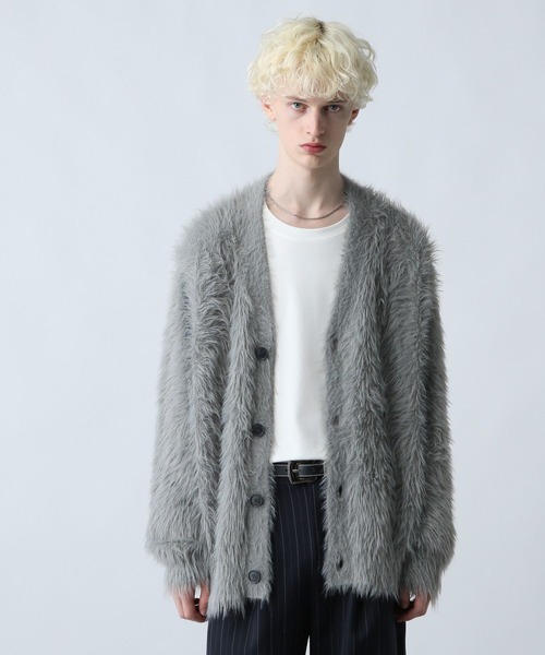 HAREカーディガン ロングシャギーカーディガン(HARE)（カーディガン/ボレロ）｜HARE