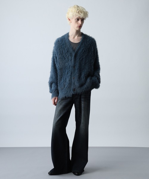 HARE ロングシャギーカーディガン 試着のみ セール】ロングシャギーカーディガン(HARE)（カーディガン/ボレロ