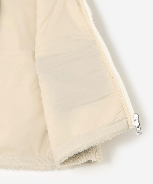 GYMPHLEX（ジムフレックス）の「Gymphlex | ライトボア ショートベスト WOMEN（その他アウター・レディース・オフホワイト/ダークグレー・14）」の12枚目の写真