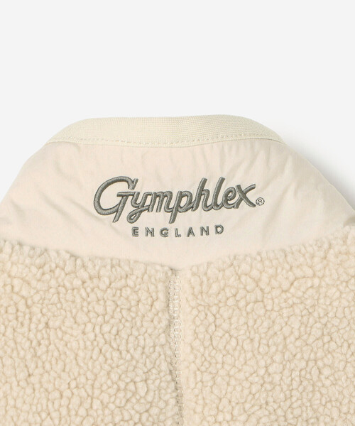 GYMPHLEX（ジムフレックス）の「Gymphlex | ライトボア ショートベスト WOMEN（その他アウター・レディース・オフホワイト/ダークグレー・14）」の9枚目の写真