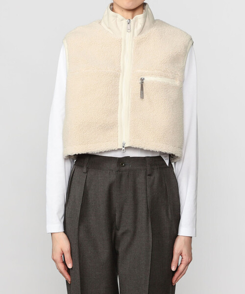 Gymphlex | ライトボア ショートベスト WOMEN(その他アウター Gymphlex | ライトボア ショートベスト WOMEN(その他アウター