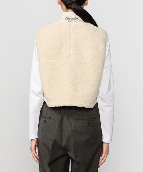 Gymphlex ジムフレックス レディース ライトボア ショートベスト Gymphlex | ライトボア ショートベスト WOMEN（その他アウター